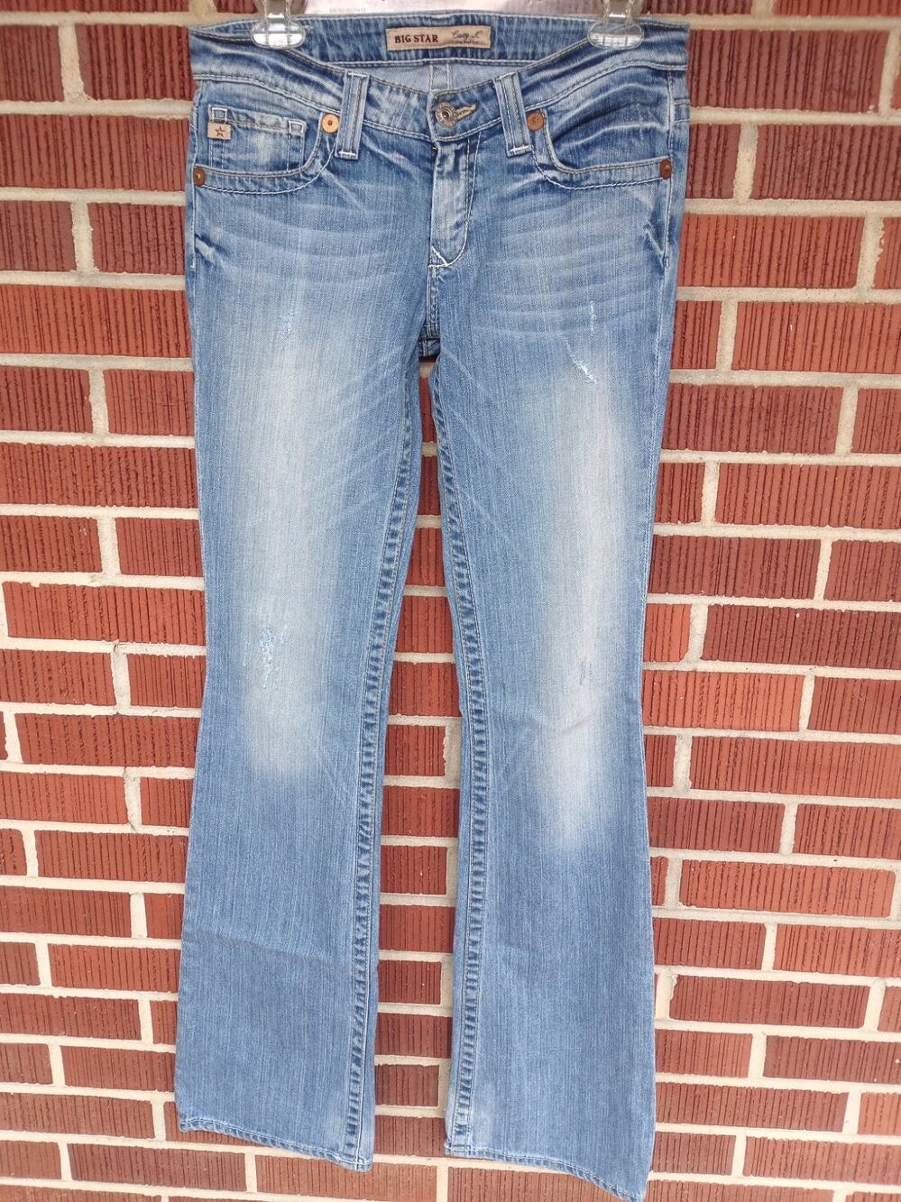 Big Star Jeans Casey K Low Rise Fit Boot Cut Light Denim 28 L